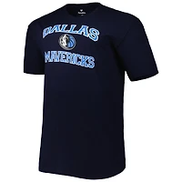T-shirt homme bleu marine Dallas Mavericks Big & Tall Heart Soul