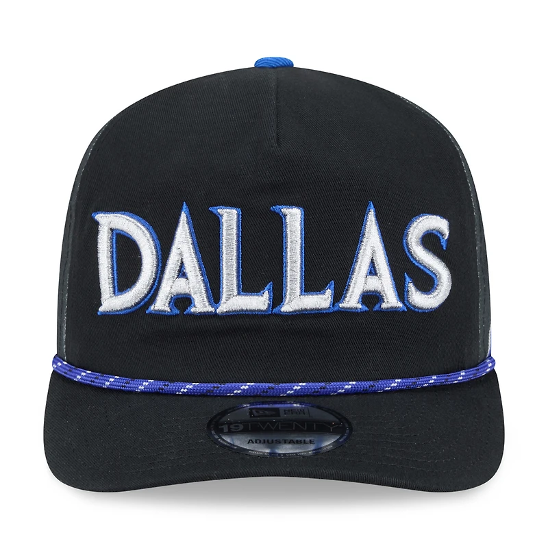 Casquette ajustable New Era Dallas Mavericks City Edition 2025/26 19TWENTY noire pour homme