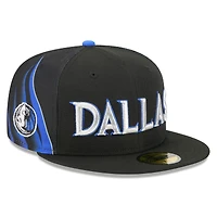 Casquette ajustée New Era Dallas Mavericks City Edition 2025/26 pour homme, noire