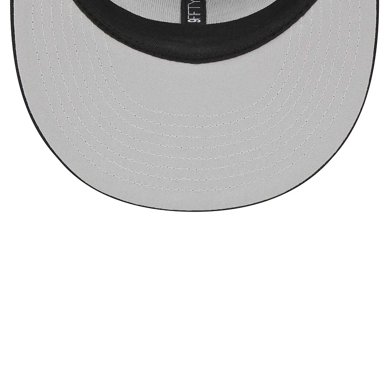 Casquette de camionneur à visière noire Dallas Mavericks 9FIFTY de New Era pour homme