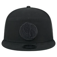 Casquette snapback 9FIFTY noire New Era Dallas Mavericks Adventure en toile à panneaux séparés pour homme