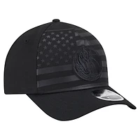 Men's New Era  Black Dallas Mavericks Game Day Flag A-Frame 9FORTY Adjustable Hat