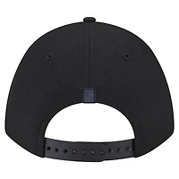 Casquette ajustable A-Frame 9FORTY noire pour homme avec drapeau du jour de match des Dallas Mavericks de New Era