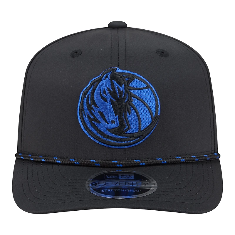 Casquette New Era Dallas Mavericks Sport Corde Aérée à Boutons-pression Stretch-Snap pour Homme