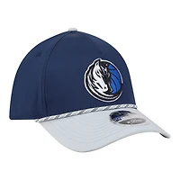 Men's New Era  Blue/Gray Dallas Mavericks Rope Two-Tone M-Crown A-Frame 39THIRTY Flex Hat