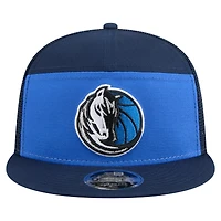 Men's New Era  Blue/Navy Dallas Mavericks Outdoor Split Panel 9FIFTY Snapback Hat