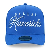 Men's New Era Blue Dallas Mavericks 2025 NBA Draft A-Frame 59FIFTY Fitted Hat