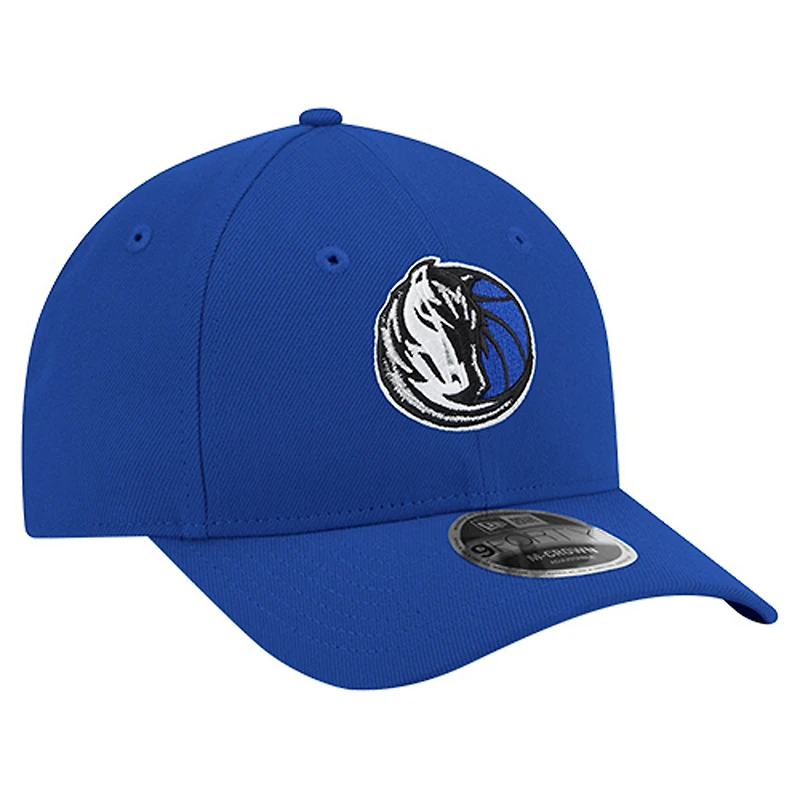 Casquette ajustable New Era 9FORTY Stock M-Crown bleue des Dallas Mavericks pour homme