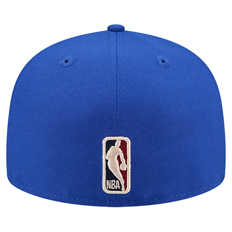 Casquette ajustée New Era 59FIFTY pour homme, logo principal des Dallas Mavericks, bleue