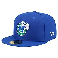 Casquette ajustée New Era 59FIFTY pour homme, logo principal des Dallas Mavericks, bleue