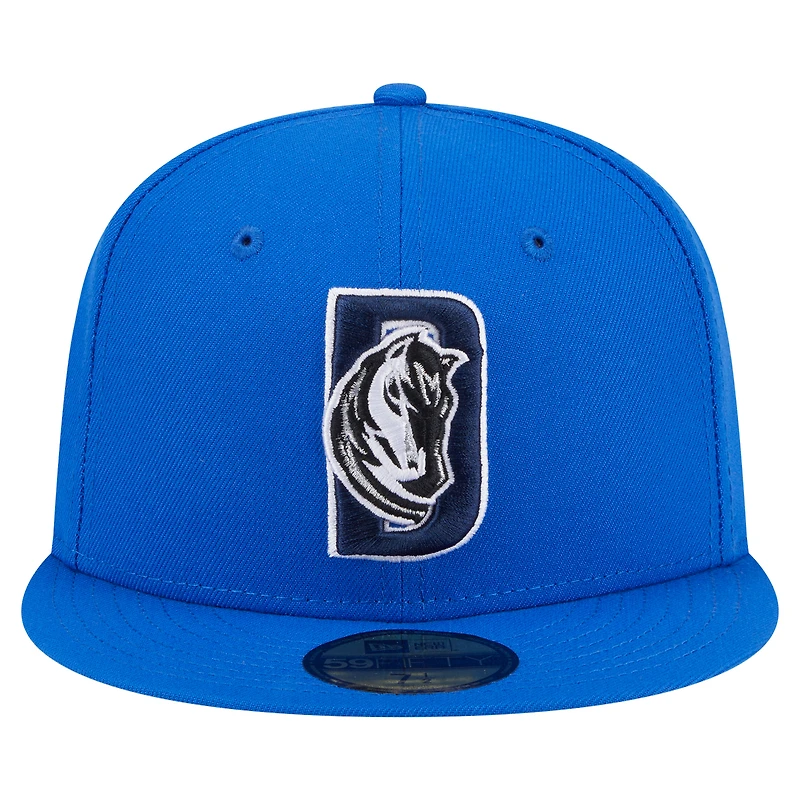 Men's New Era  Blue Dallas Mavericks Deceptor 59FIFTY Fitted Hat