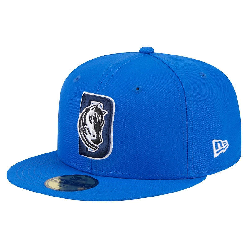 Men's New Era  Blue Dallas Mavericks Deceptor 59FIFTY Fitted Hat