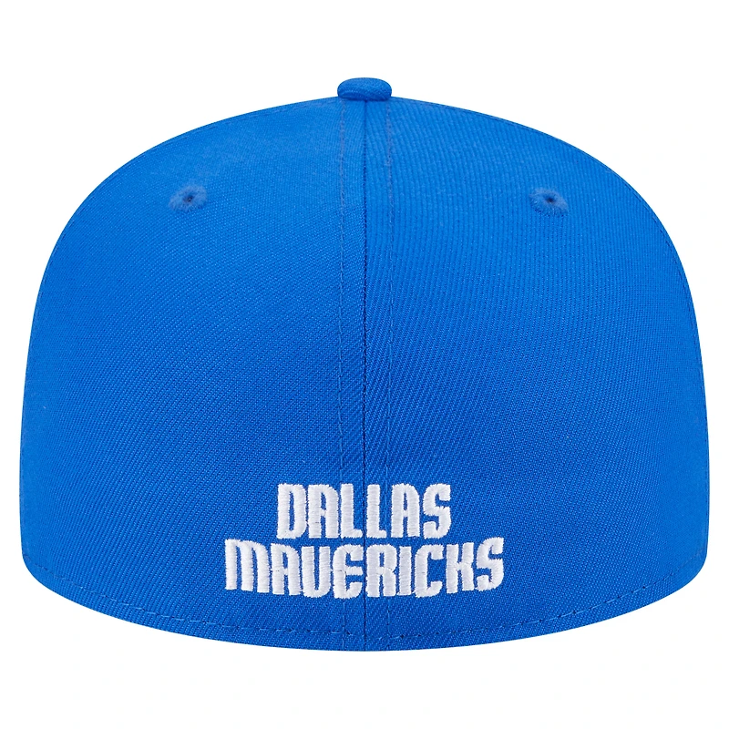 Men's New Era Blue Dallas Mavericks Deceptor 59FIFTY Fitted Hat