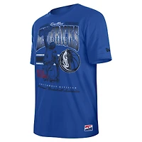 T-shirt oversize délavé aux enzymes Dallas Mavericks bleu New Era pour homme
