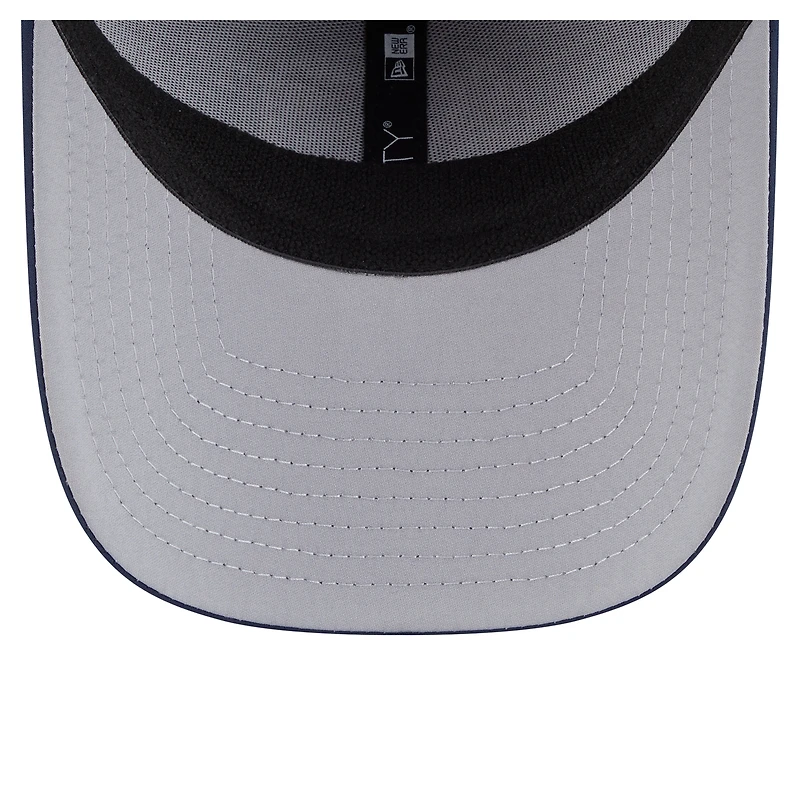 Casquette New Era bleue Dallas Mavericks Featherweight Poly Rope Flex 39Thirty pour homme