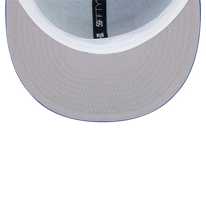 Men's New Era Blue Dallas Mavericks Palm Fronds 2-Tone 59FIFTY Fitted Hat