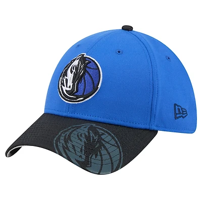 Men's New Era Blue Dallas Mavericks Sport Night 39THIRTY Flex Hat