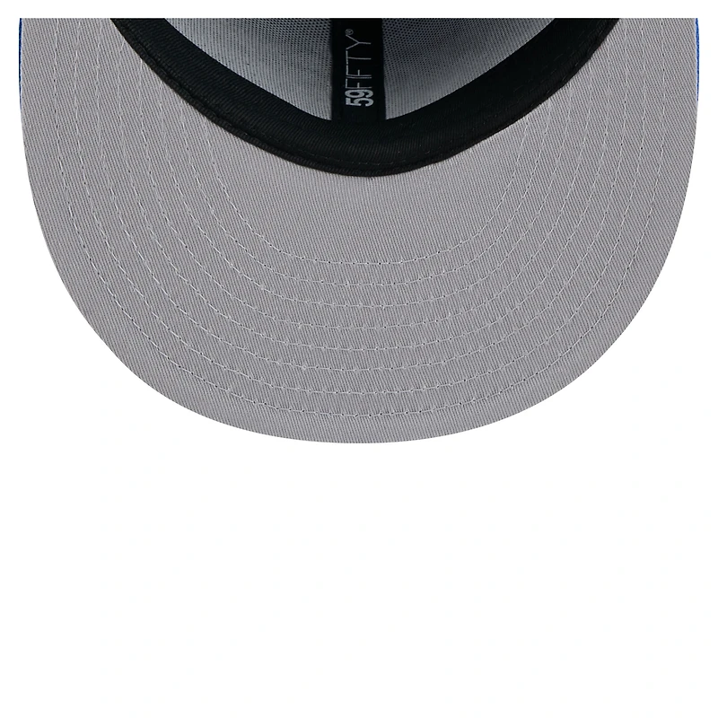 Men's New Era Blue Dallas Mavericks State Stitch 59FIFTY Fitted Hat