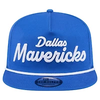 Men's New Era Blue Dallas Mavericks Team Text Golfer Snapback Hat