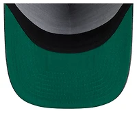 Men's New Era  Charcoal Dallas Mavericks Throwback Washed Pre-Curved 9FIFTY Snapback Hat