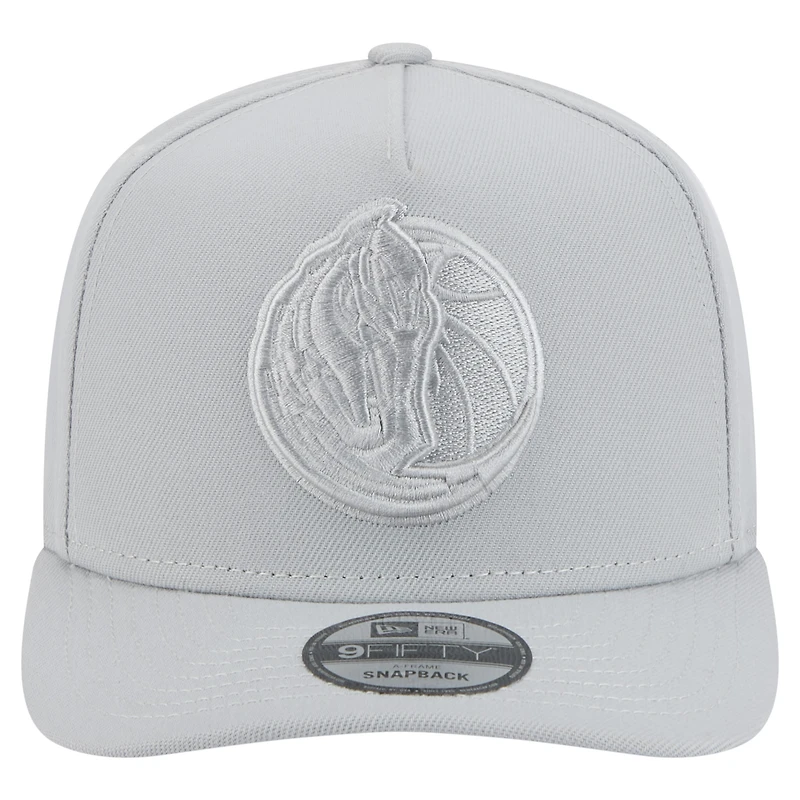Casquette snapback 9FIFTY à pinces sur le devant Dallas Mavericks de New Era pour homme, gris, colorpack