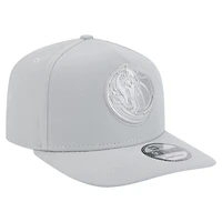 Casquette snapback 9FIFTY à pinces sur le devant Dallas Mavericks de New Era pour homme, gris, colorpack