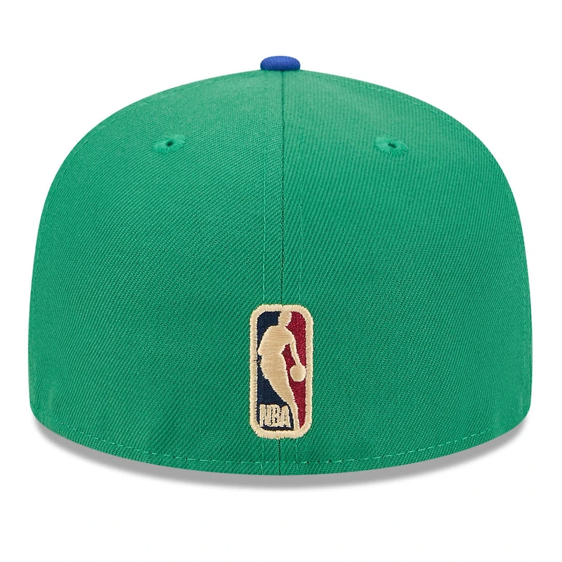Casquette ajustée New Era verte et bleue Dallas Mavericks 2025/26 Classic Edition Jersey Hook 59FIFTY pour homme