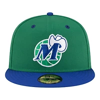 Men's New Era  Green/Blue Dallas Mavericks 80s Throwback 59FIFTY Fitted Hat