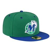 Men's New Era  Green/Blue Dallas Mavericks 80s Throwback 59FIFTY Fitted Hat