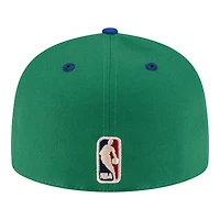 Men's New Era  Green/Blue Dallas Mavericks 80s Throwback 59FIFTY Fitted Hat