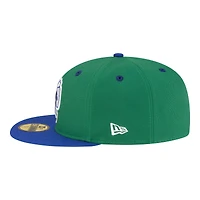 Men's New Era  Green/Blue Dallas Mavericks 80s Throwback 59FIFTY Fitted Hat