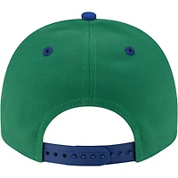Men's New Era  Green/Blue Dallas Mavericks 80s Throwback A-Frame 9FIFTY Snapback Hat