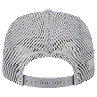 Casquette extensible à bouton-pression New Era bleu clair/gris Dallas Mavericks Adventure Aloha Pattern 9SEVENTY pour homme