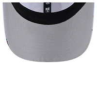 Casquette extensible à bouton-pression New Era bleu clair/gris Dallas Mavericks Adventure Aloha Pattern 9SEVENTY pour homme
