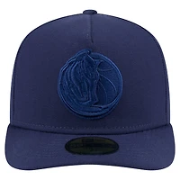 Men's New Era  Navy Dallas Mavericks Colorpack A-Frame Pinch Front 59FIFTY Fitted Hat