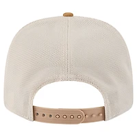 Men's New Era Tan/Light Brown Dallas Mavericks Two-Tone 9SEVENTY Adjustable Trucker Hat