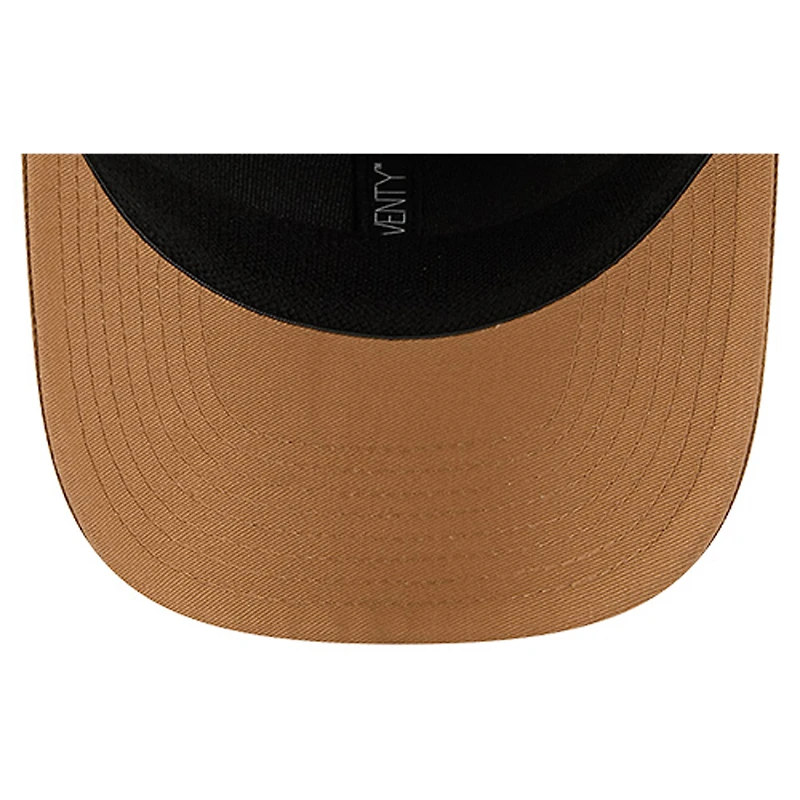 Men's New Era Tan/Light Brown Dallas Mavericks Two-Tone 9SEVENTY Adjustable Trucker Hat