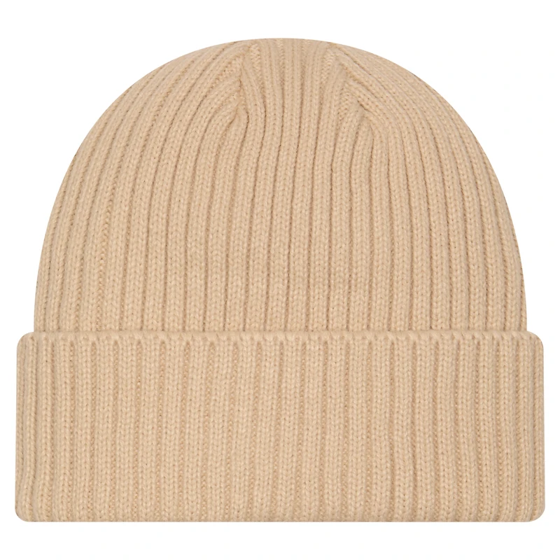 Bonnet à revers en tricot beige Dallas Mavericks Color Pack pour homme New Era