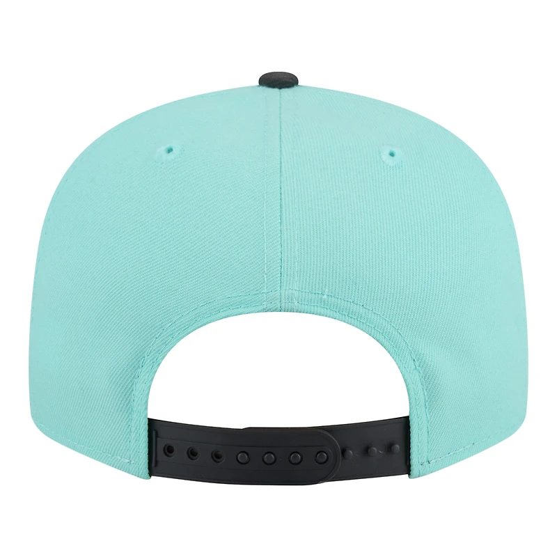 Men's New Era Turquoise/Charcoal Dallas Mavericks Color Pack Two-Tone 9FIFTY Snapback Hat