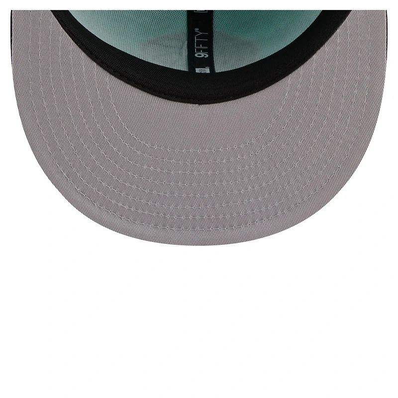 Men's New Era Turquoise/Charcoal Dallas Mavericks Color Pack Two-Tone 9FIFTY Snapback Hat