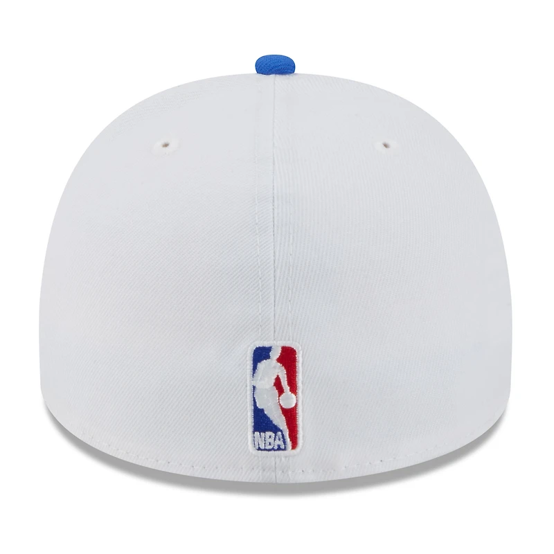 Men's New Era White/Blue Dallas Mavericks 2025 NBA Draft A-Frame 59FIFTY Fitted Hat