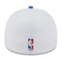 Men's New Era White/Blue Dallas Mavericks 2025 NBA Draft A-Frame 59FIFTY Fitted Hat