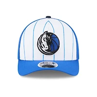 Men's New Era  White/Blue Dallas Mavericks 2025 NBA Tip Off M-Crown A-Frame 9FORTY Adjustable Hat