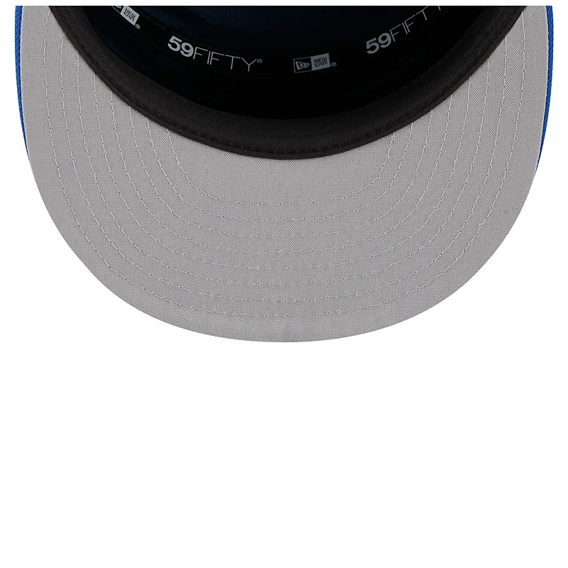 Men's New Era White/Blue Dallas Mavericks 2025 NBA Tip Off Split Panel 59FIFTY Fitted Hat