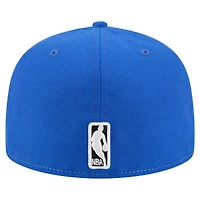 Men's New Era  White/Blue Dallas Mavericks Repeat 59Fifty Fitted Hat