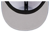 Casquette ajustée New Era Dallas Mavericks Repeat 59Fifty blanche/bleue pour homme