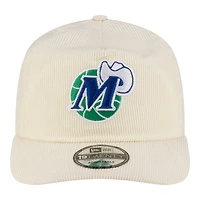 Men's New Era  White Dallas Mavericks 19TWENTY 80s Chrome Corduroy Adjustable Hat