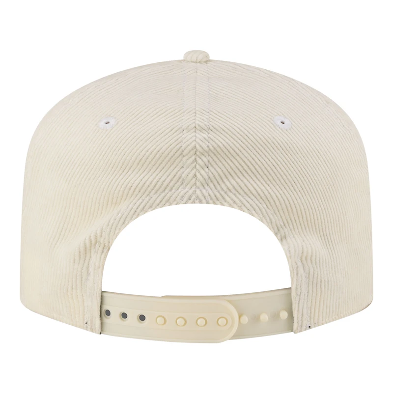 Casquette ajustable New Era blanche Dallas Mavericks 19TWENTY années 80 en velours côtelé chromé