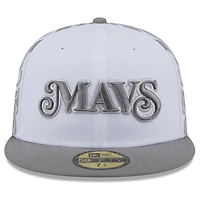 Men's New Era  White Dallas Mavericks 2024/25 City Edition 59FIFTY Fitted Hat