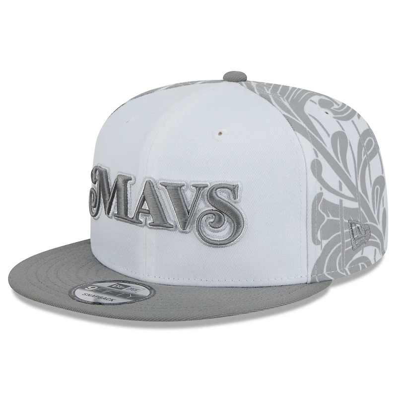 Casquette snapback 9FIFTY Dallas Mavericks City Edition 2024/25 blanche New Era pour homme